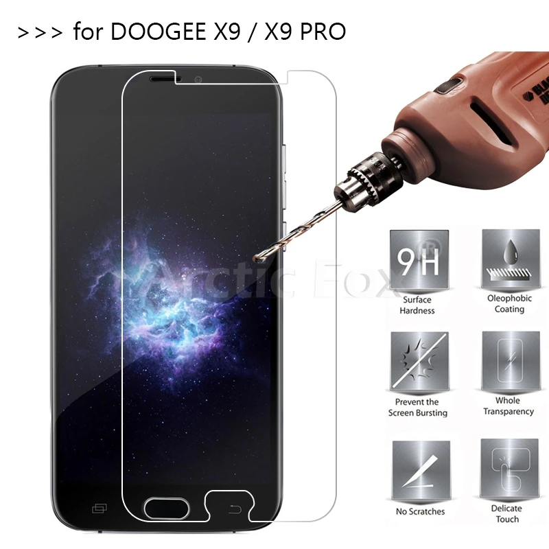 2 шт./лот закаленное Стекло Для Doogee X9 Экран протектор Защитная пленка для Pro