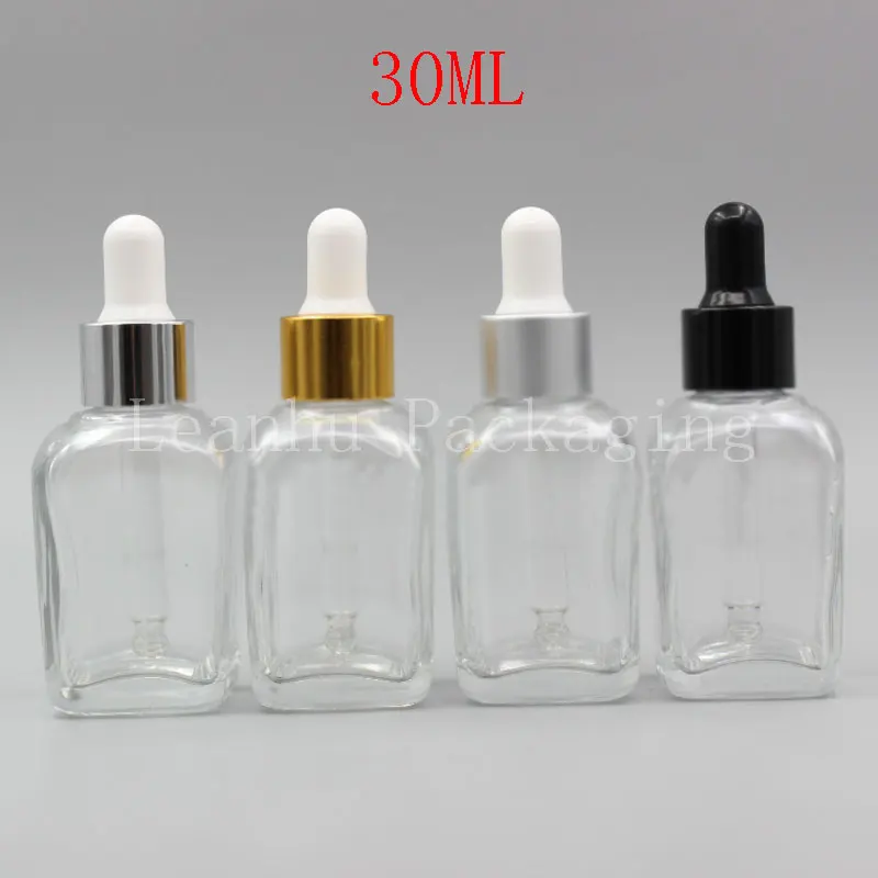 Glass Essential oil Bottle, 30ml Refillable Beauty Empty Cosmetic Containers, 30ML Small Glass Bottles With Dropper, Wholesale 20PC