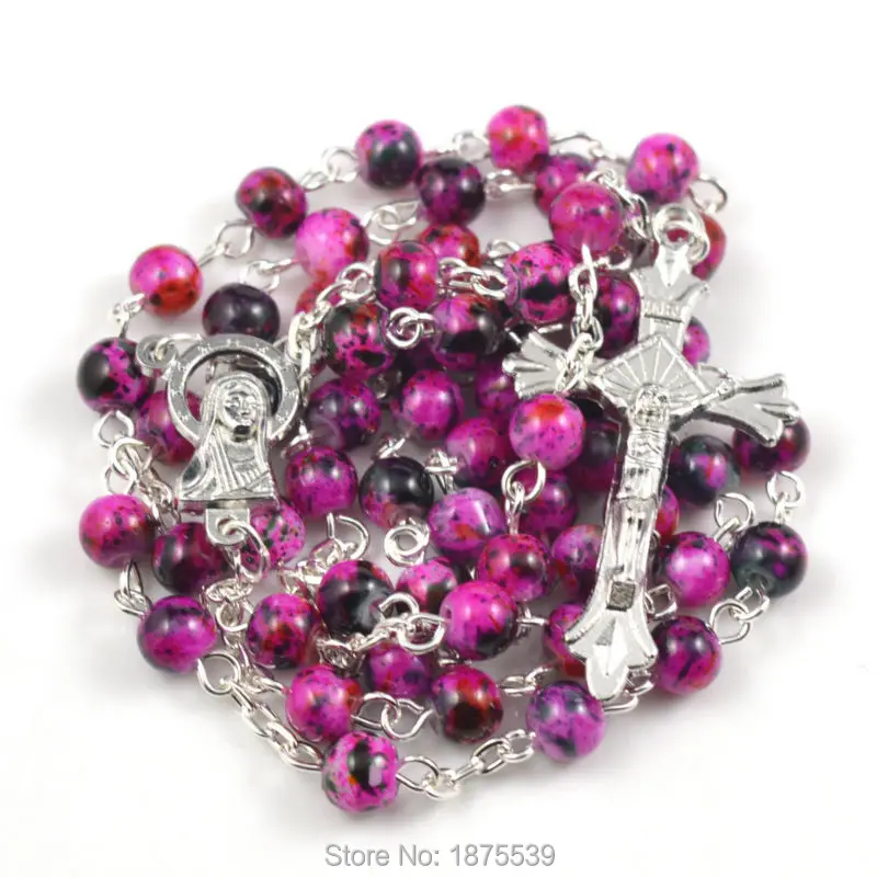 Красивые стеклянные круглые четки 6 цветов|catholic rosaries|rosary catholiccatholic rosary beads |