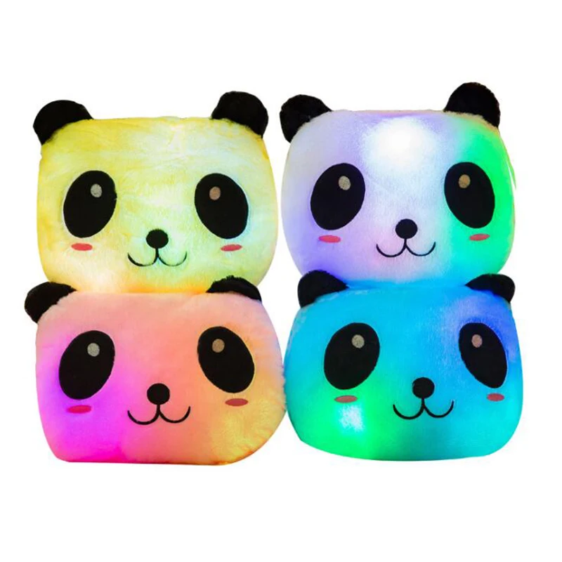 

35cm LED Glowing Panda Plush Doll Forest Animals Panda Soft Toys Luminous Stuffed Panda Toy Glow Cushions Pillows Birthday Gift