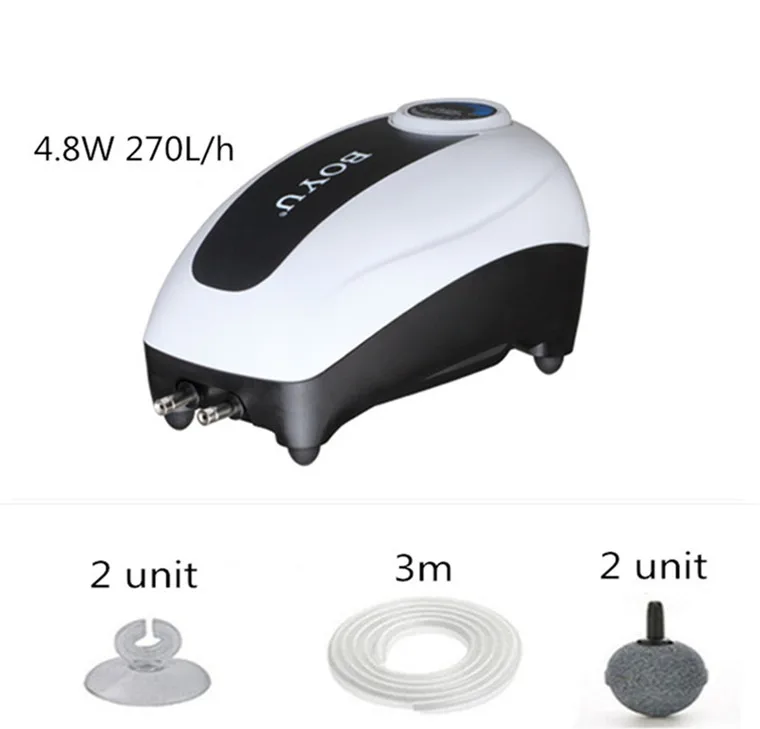 CJY-4500 A SET Аквариум BOYU воздушный насос с одной розеткой воздушный компрессор Ультра тихий аквариум кислородный воздушный насос с европейской вилкой - Цвет: CJY-4500 A SET