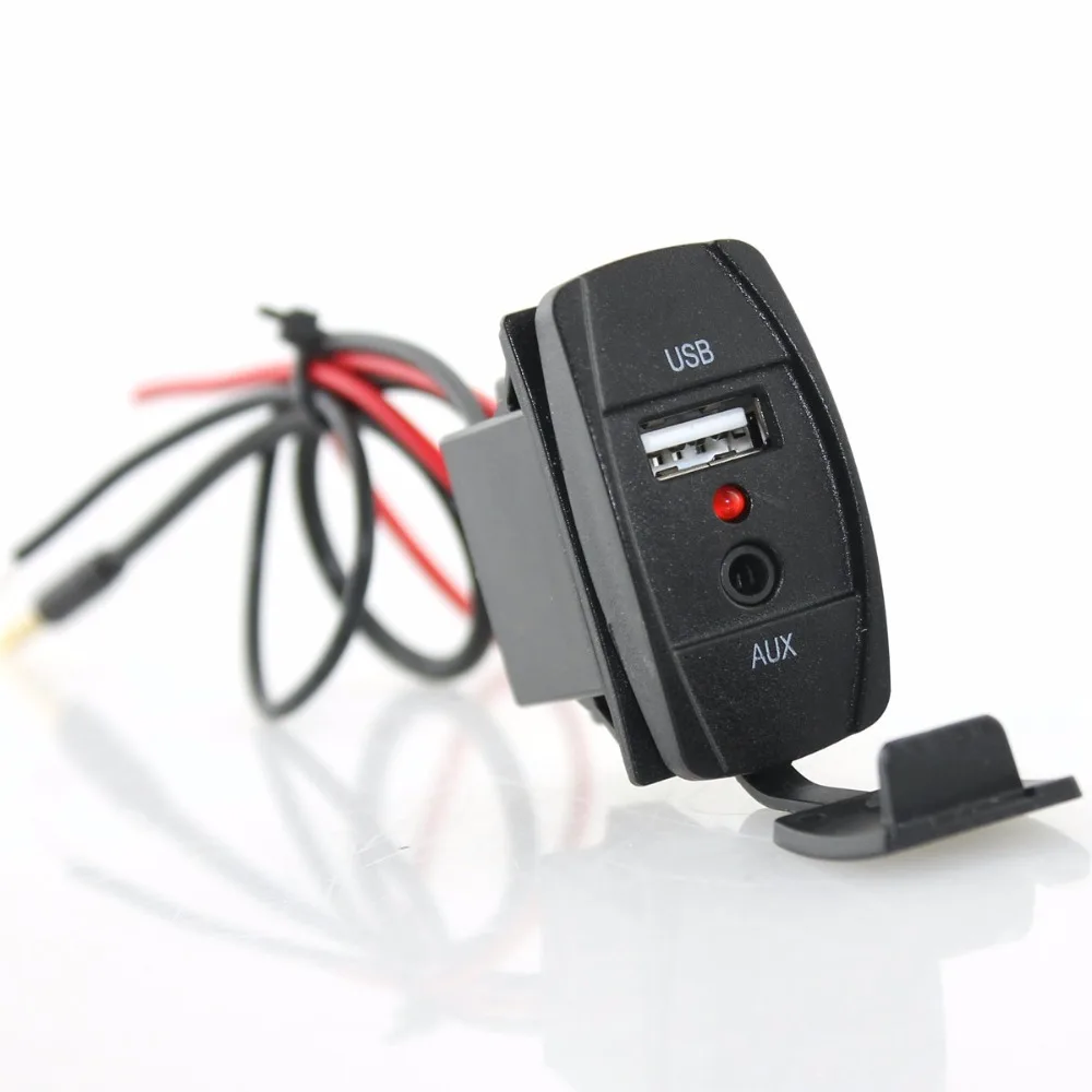 12 В автомобильные аудио аксессуары 3 5 мм разъем AUX/ USB адаптер для Toyota|jack aux|accessories