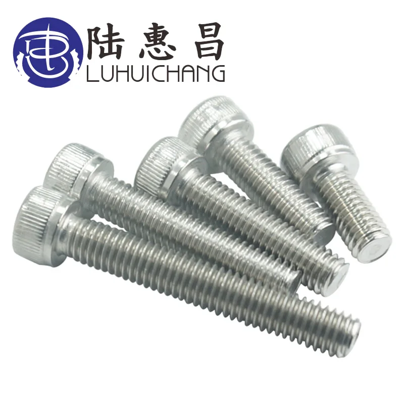 Luhuichang 20 шт. M3 M4 M5 304 винты из нержавеющей стали с шестигранной головкой болт с головкой Крепеж для мебели