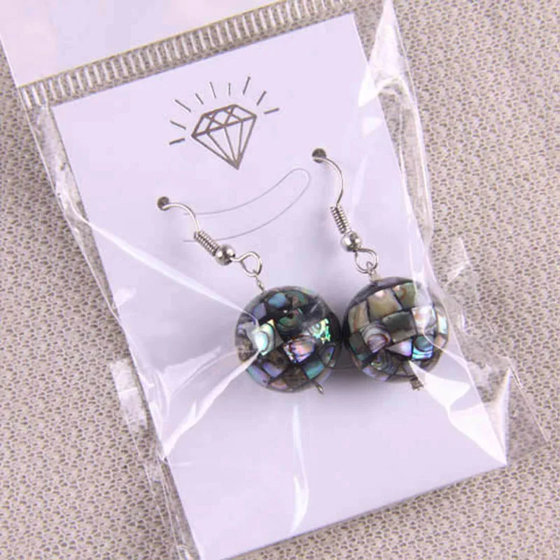 Женские серьги в виде шара абалона ювелирные изделия для подарка модель T025|abalone