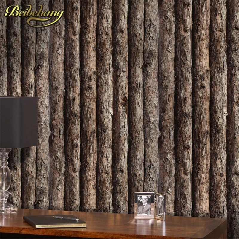 Обои из древесины для стен 3d деревенская текстура Настенная Наклейка виниловая