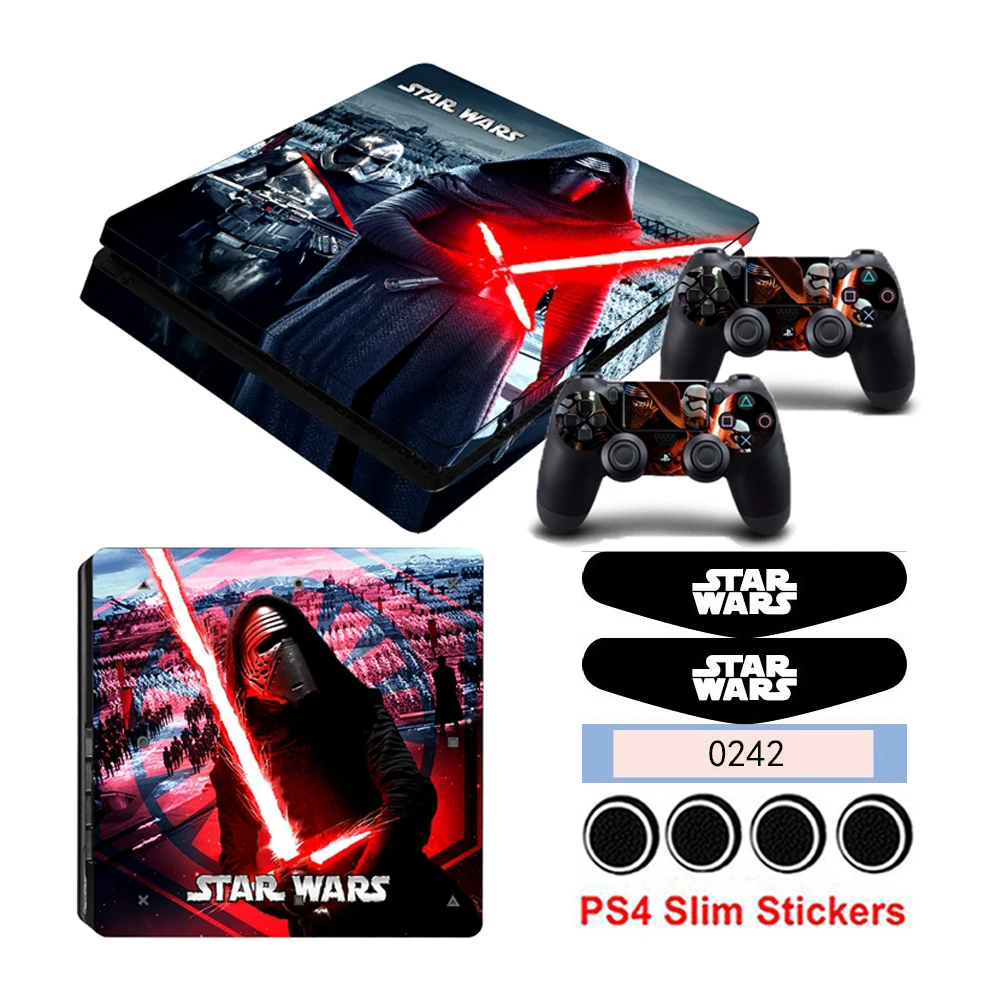 Горячая Распродажа Звездные войны Защитная Наклейка для Playstation 4 Slim PS4 консоль 2