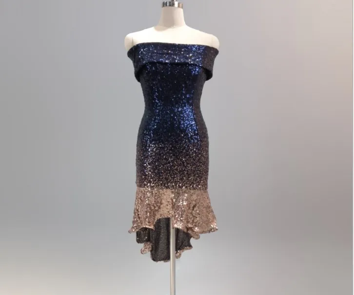 Настоящее европейское платье vestidos mujer с обмоткой в груди, постепенная смена бусин, сексуальное платье на бедрах, вечернее платье с блестками