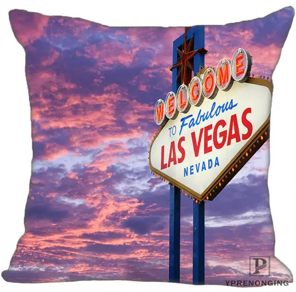 Square Pillowcase Пользовательские фонтан Bellagio Las Vegas квадратная Наволочка на молнии чехол для подушки 35X35,40x40,45x45 см(одна сторона) 180522-02-215 - Цвет: Square Pillowcase