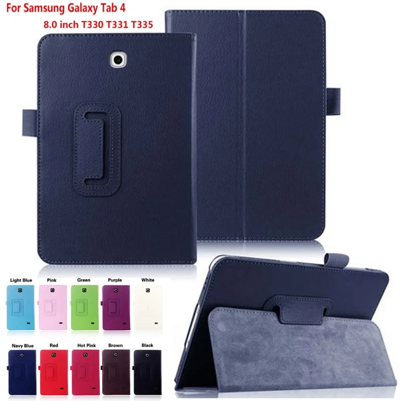 Чехол из искусственной кожи для Samsung galaxy tab 4 8 0 SM T331 умный флип чехол с подставкой
