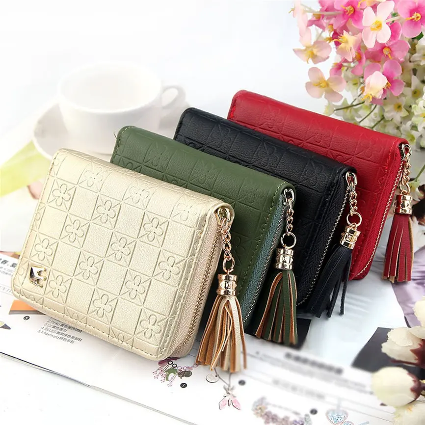 

Wallet Women's Tassel Cute Fashion Purse Zip Wallet Coin Card Holder Phone Card Clutch Cion Purse Lady CasualZipper Wallet #30