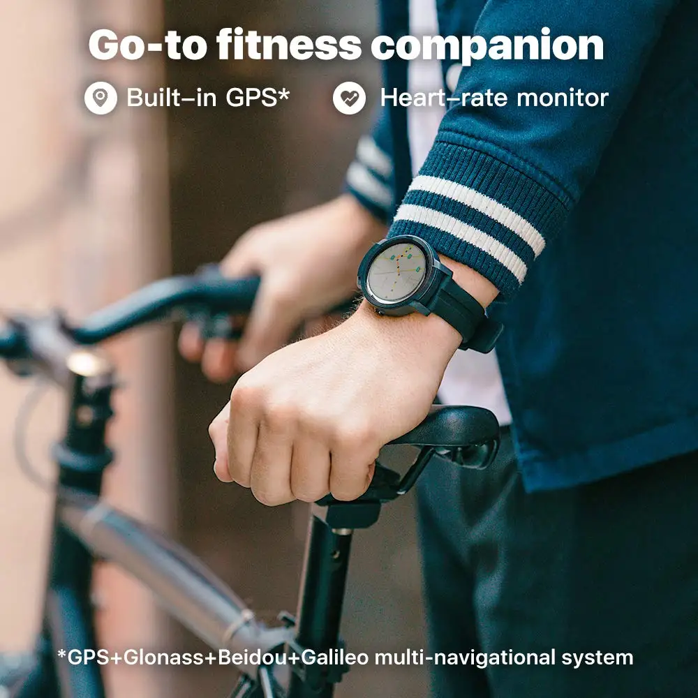 Часы Ticwatch E2 Смарт часы одежда OS Google Bluetooth GPS фитнес 5 АТМ водонепроницаемые и