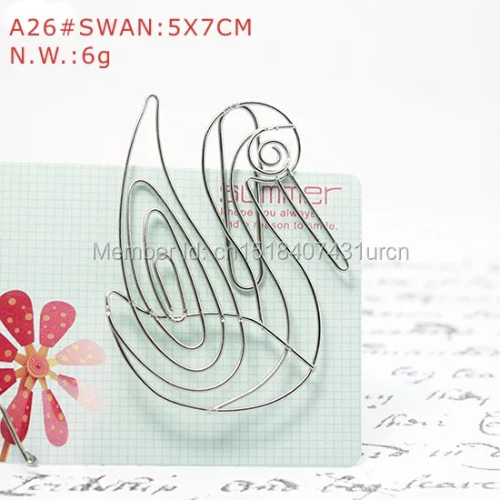 

A26 SWAN PAPER/NOTE CLIP PRACTICAL/NOVELTY/CREATIVE STAINLESS HAND-MADE ART CRAFTS WEDDING&BIRTHDAY&HOME&OFFICE&GIFT&PRESENT
