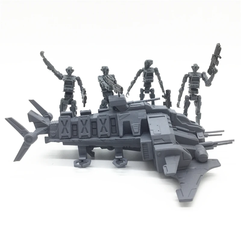 JOY TOY 1:27, пластиковая модель, набор, военный Кузнечик, рейдеры, наборы(5 шт./лот), неокрашенный, подарки на день рождения,, SA-055