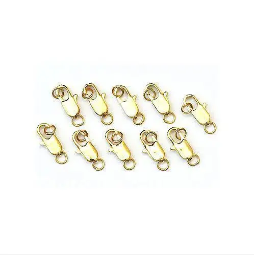 Очаровательные Позолоченные прямые застежки для Labster 20 шт. модные застежки для ювелирных изделий 14 мм Оптовая Продажа Новинка Бесплатная доставка