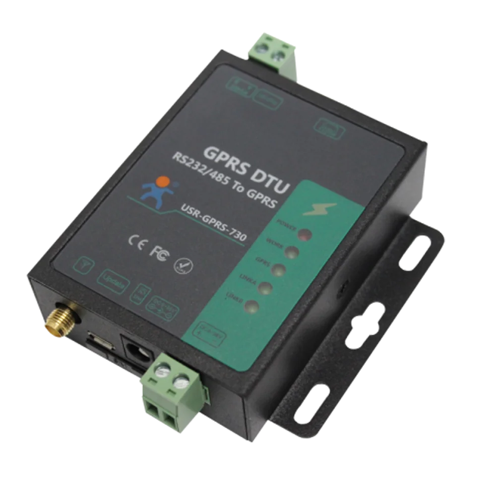 USR-GPRS232-730 промышленный сотовый беспроводной последовательный конвертер RS232/RS485 в