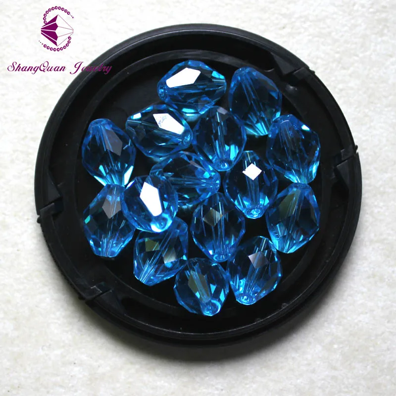 Хит продаж новинка Длинные бусины из хрустального стекла в форме ромба 13x10 мм