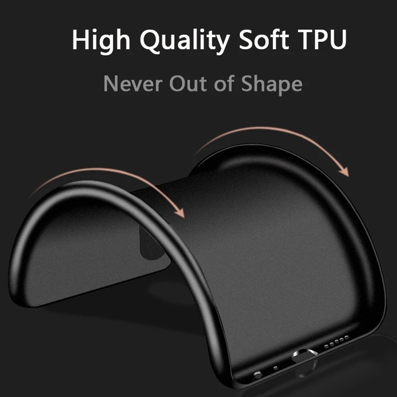 UPaitou Upgrade Matte TPU Case for Xiaomi Redmi 7A 7 Anti Fingerprint Soft Silicone Back Cover |