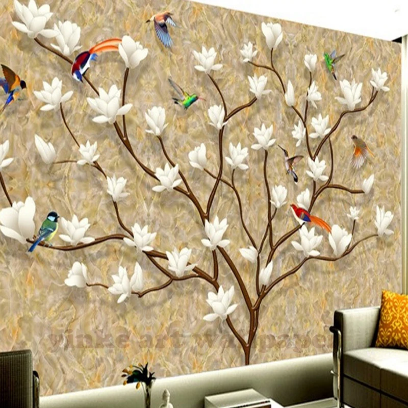 Фотообои 4d в европейском стиле настенные 3d обои с ручной росписью для гостиной