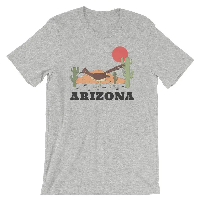 Женская футболка с коротким рукавом Arizona Roadrunner винтажная хлопковая Футболка
