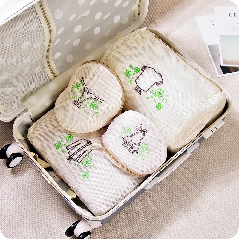 5 шт. женская сумка для стирки нижнее белье бюстгальтер сумки сетчатая одежда