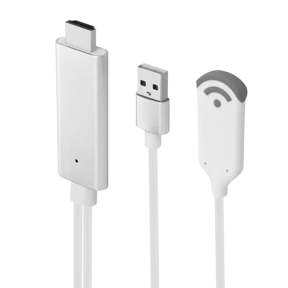 Беспроводной WiFi зеркальный литой кабель для MHL к HDMI конвертер 1080 P HDTV адаптер hdmi