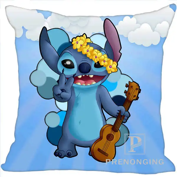 Pillowcase Наволочка на заказ Lilo Stitch@ 01 квадратная Подушка на молнии крышка печать 20x20 см, 35x35 см(одна сторона)#180117-139 - Цвет: Pillowcase