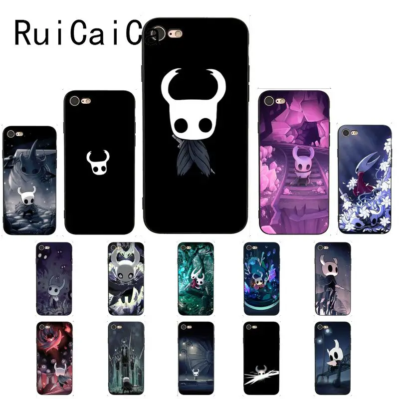 RuiCaiCa полый рыцарь Мягкий Силиконовый ТПУ чехол для телефона iPhone 8 7 6 6S 6Plus X XS MAX 5 5S SE