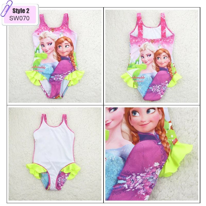 2015 New Style Girls Children Swimwear Kids Swimsuit Hot Sales One Piece Bathing Suit Beach SW070 Free Shipping |