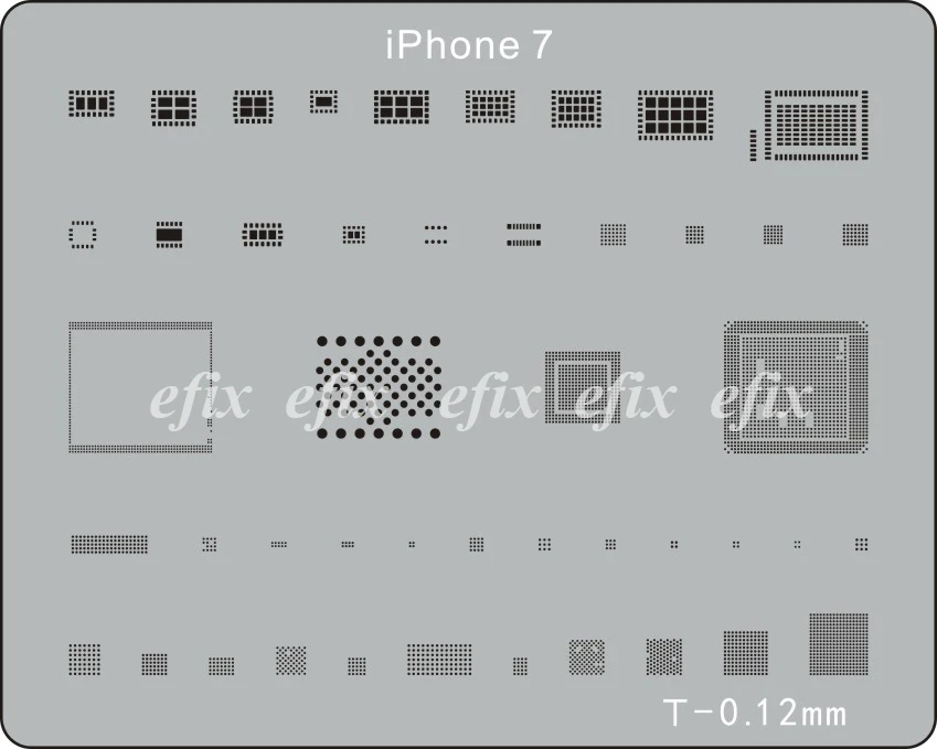 Набор трафаретов BGA для iphone XS Max XR X 8 7 6s 6 plus SE iPad 22 шт./лот|Сварочные флюсы| |