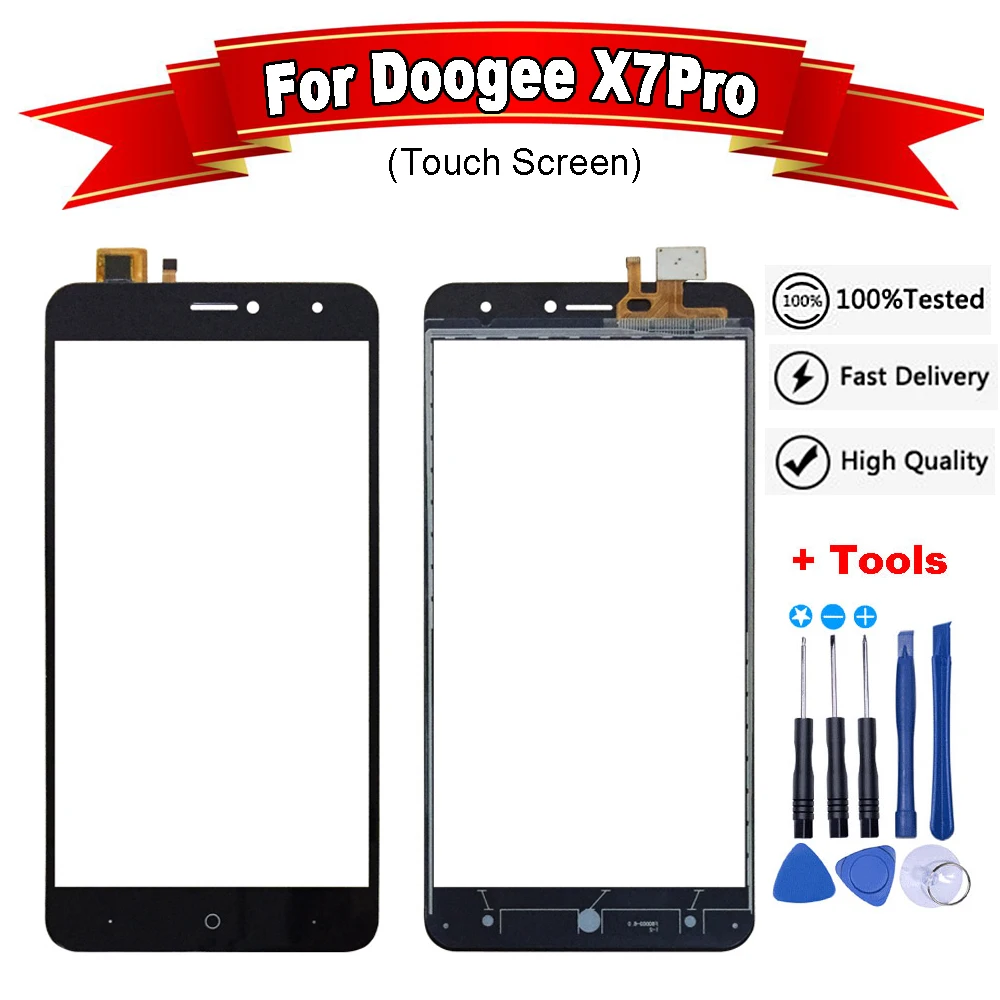 6 0 дюйма Для Doogee X7 Pro Сенсорный протестированный сенсорный экран хорошего