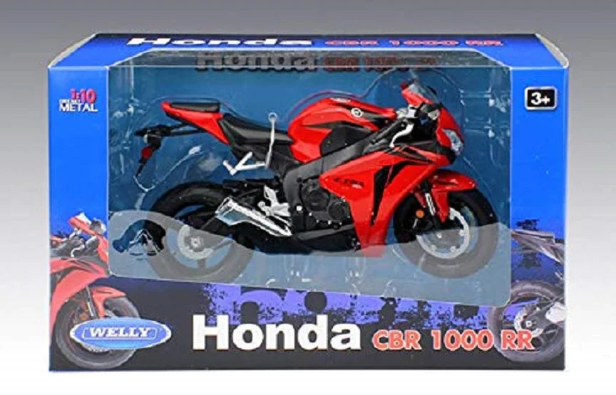 Модель литая мотоциклетного велосипеда Welly 1:10 Honda CBR1000RR игрушечная новая в