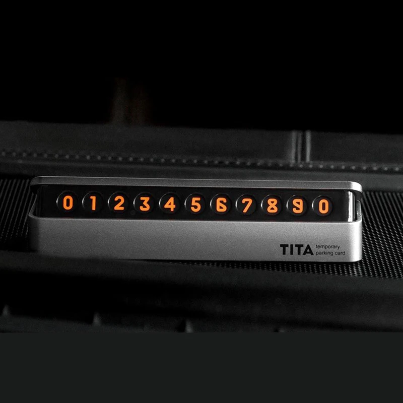 Xiaomi TITA временная остановка знак парковки автомобиля номер карты может скрывать