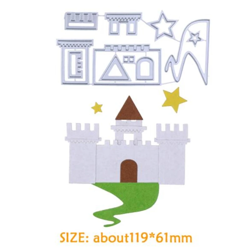 

PUNCH DIES Castle Metal Cutting Dies For Scrapbooking Stencils DIY Album Cards Decoration Embossing Folder Craft Die Cuts Tools