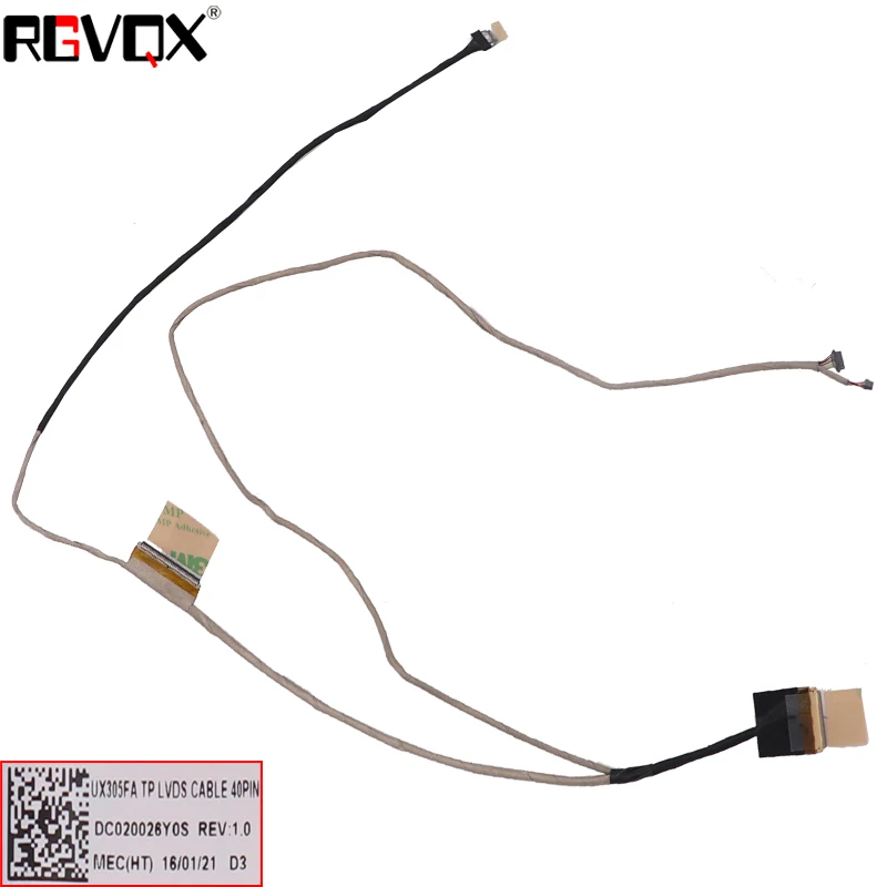 

New Laptop Cable for ASUS UX305LA UX305FA UX305 BK5 40pin Original PN: DC02C0026Y0S Notebook LCD LVDS CABLE