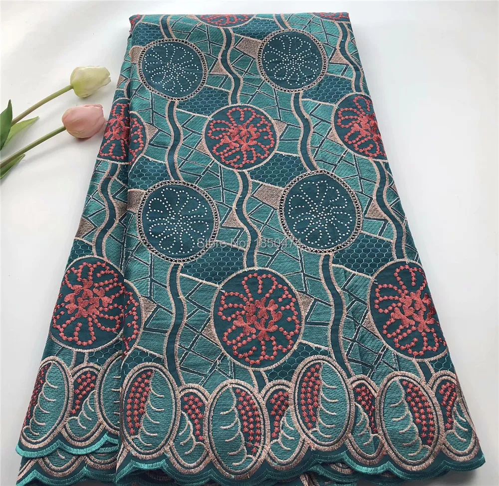 

African 100% Dry Cotton Swiss Voile Lace Fabric High Quality Stone Swiss Voile Lace In Switzerland African Voile Lace Fabric HSF