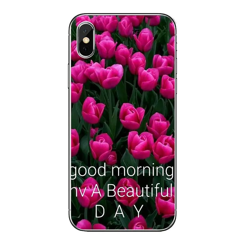 Для samsung Galaxy Note 8 9 S9 S10 A8 A9 Star Lite плюс A6S A9S Синий Весна Красочные тюльпаны прозрачный