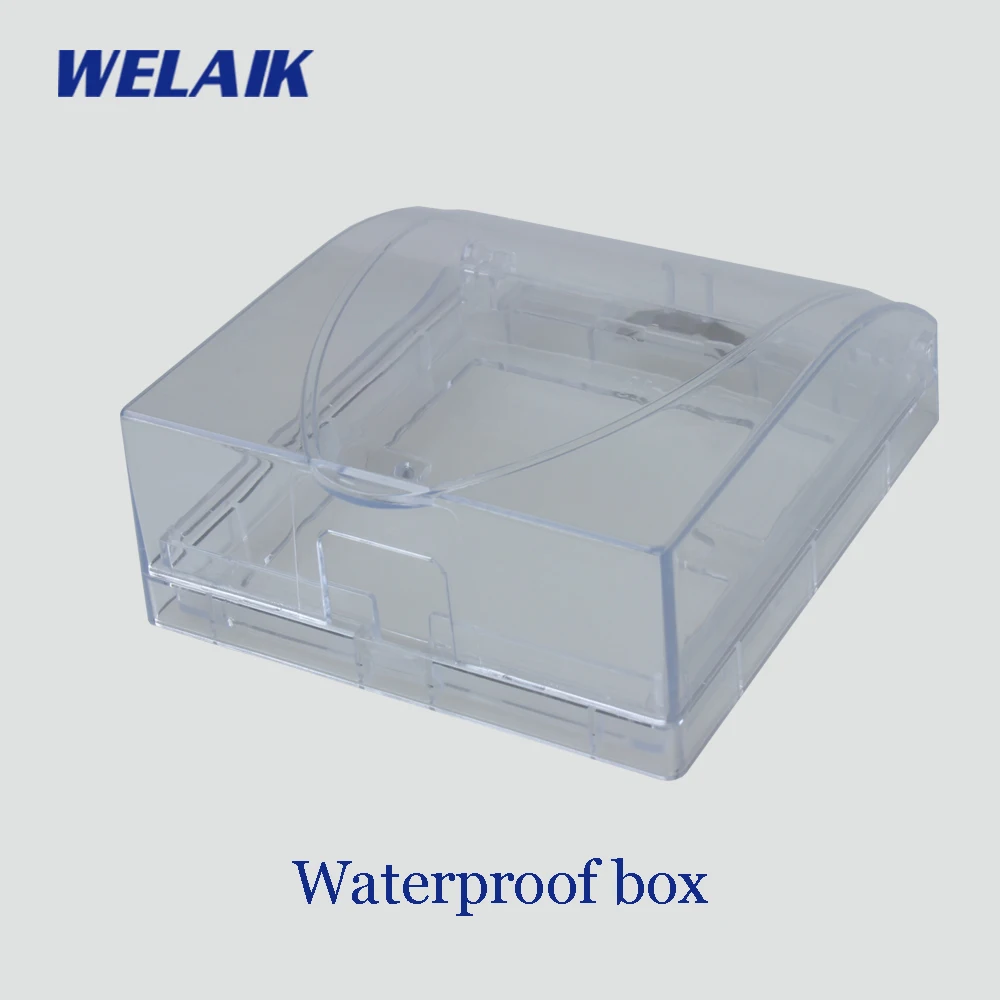WELAIK UK настенный выключатель-прозрачный-водонепроницаемый ящик-пластиковый огнестойкий-ABS B-FSH