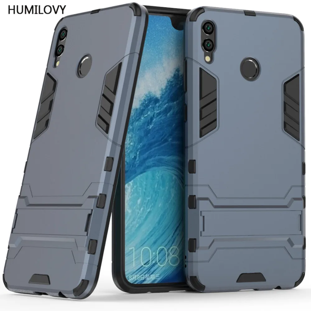 Чехол для Huawei Honor 8X Max 8 X противоударный чехол-Броня с подставкой из силиконовой