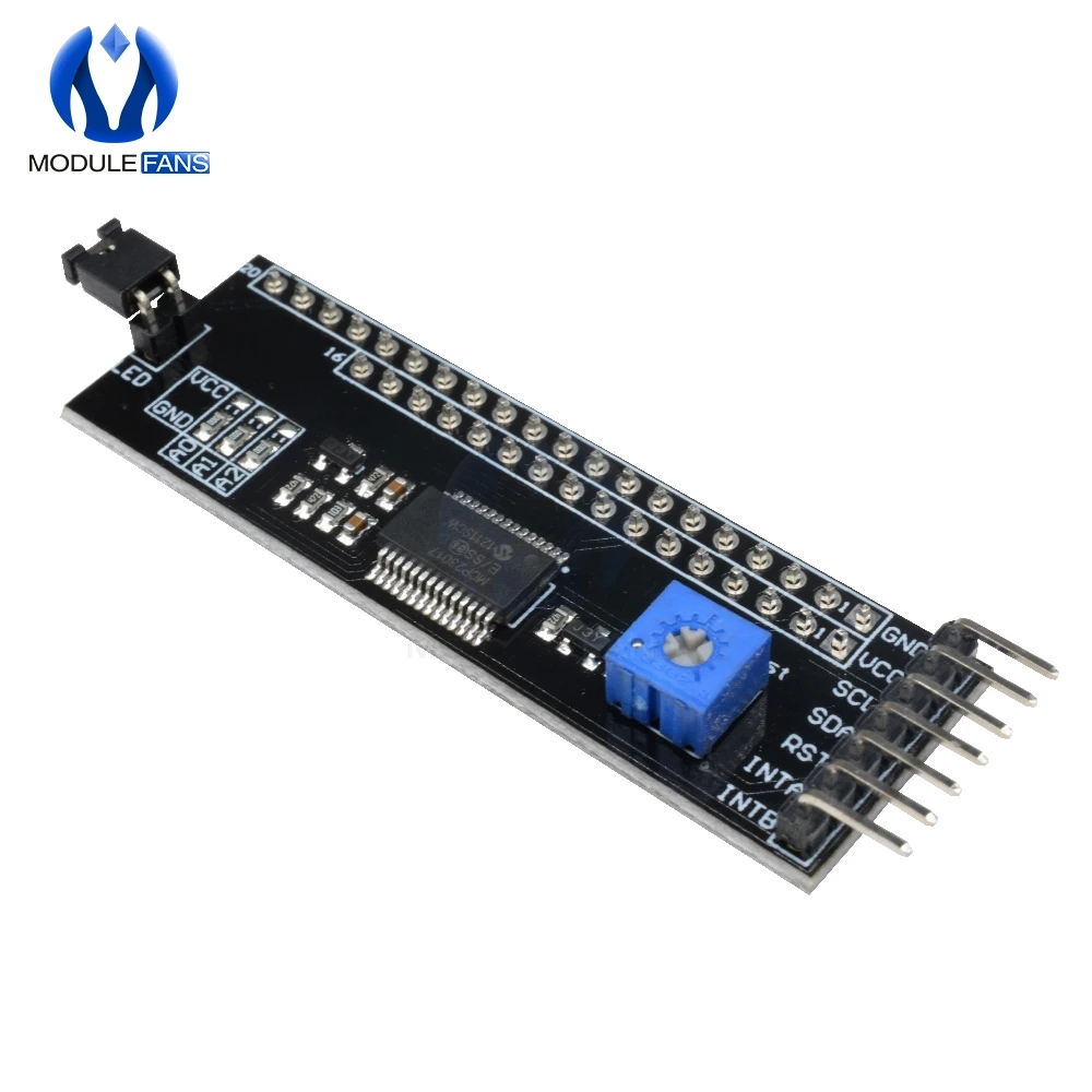 MCP23017 12864 128*64 lcd igc IIC TWI последовательный интерфейс SPI плата адаптера модуль преобразователя для Arduino 1602 2004 с контактами