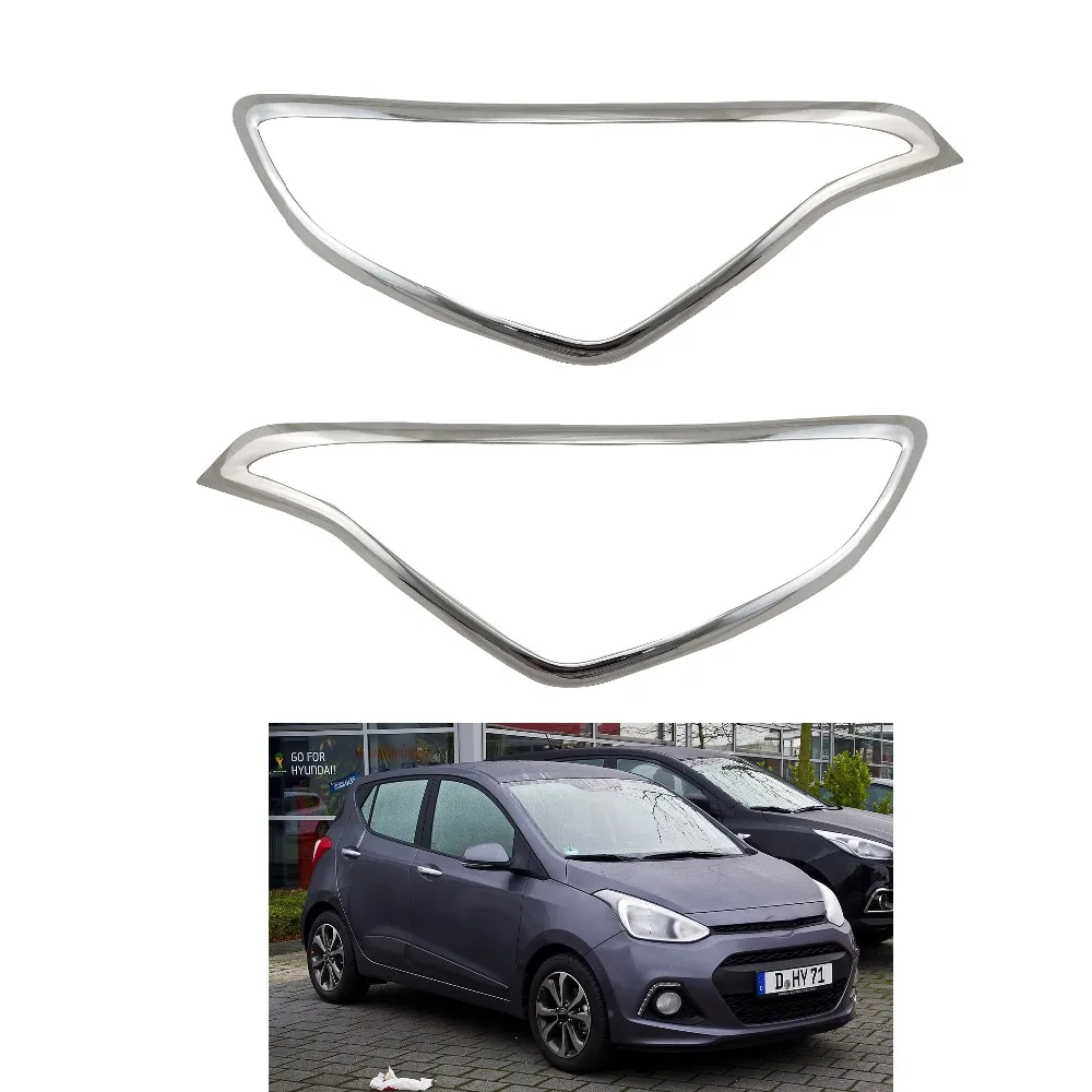 2 шт. хромированные накладки на фары Hyundai Grand i10 2013 2019|Корпус| |