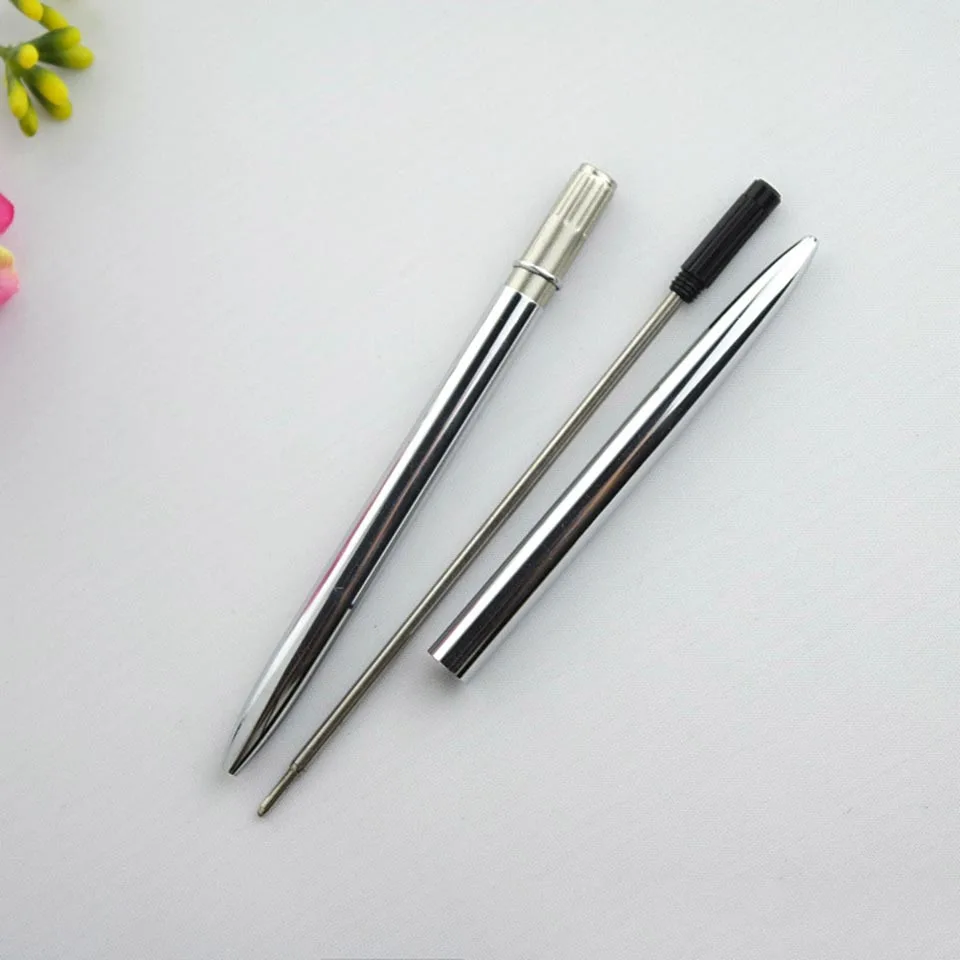 1PCS Metal Ballpoint Pen Vintage Gold Silver Ball Point for Business Writing Gifts Office School Supplies Korean Stationery | Канцтовары
