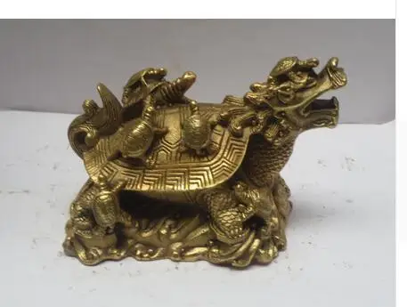 Медные латунные Металлические ремесла китайский латунный резной дракон