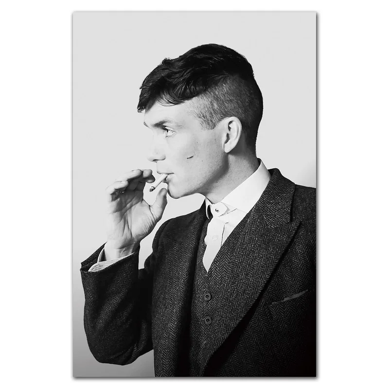 Фиолетовый Peaky blinders-cillian Murphy США ТВ-шоу плакат стены искусства картина холст картина домашний декор плакаты и печать - Цвет: Фиолетовый