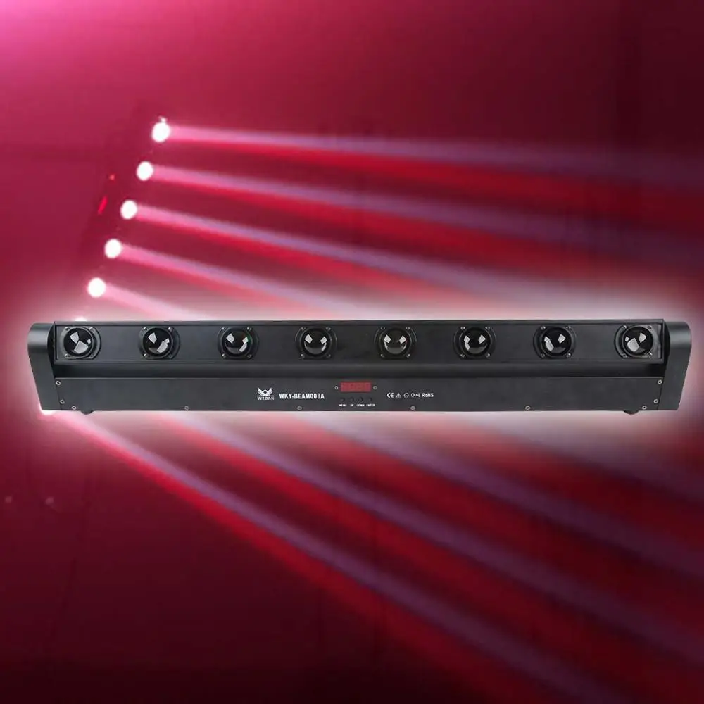 Сценическое освещение Led 8 Scan Light Head Moving Beam Bar 4 в 1 DMX RGBW Lights | Лампы и