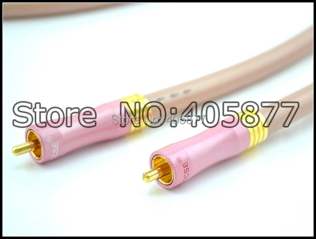 Высокопроизводительный провод OFC соединение RCA с позолоченным штекером 1 м пара