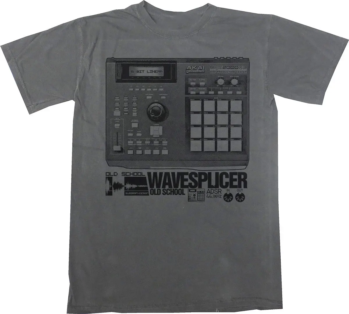 Akai MPC 2000XL футболка Beat Maker барабанная машина пробоотборник секвенсер DJ серый Harajuku