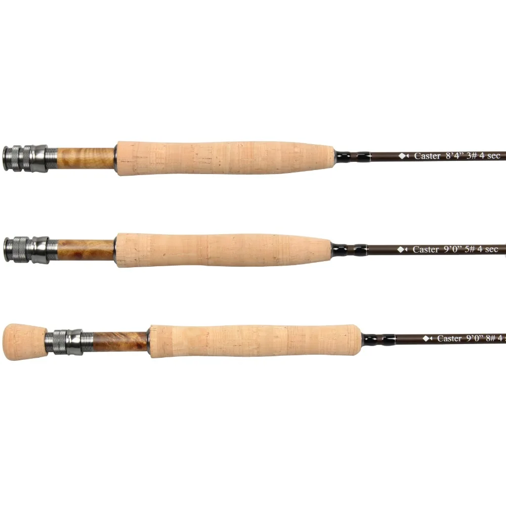 3/4 5/6 7/8WT Fly стержень 8'" /9FT графит IM 8/30 T углеродного волокна матовый коричневый Удочка на станке Алюминий катушкодержатель