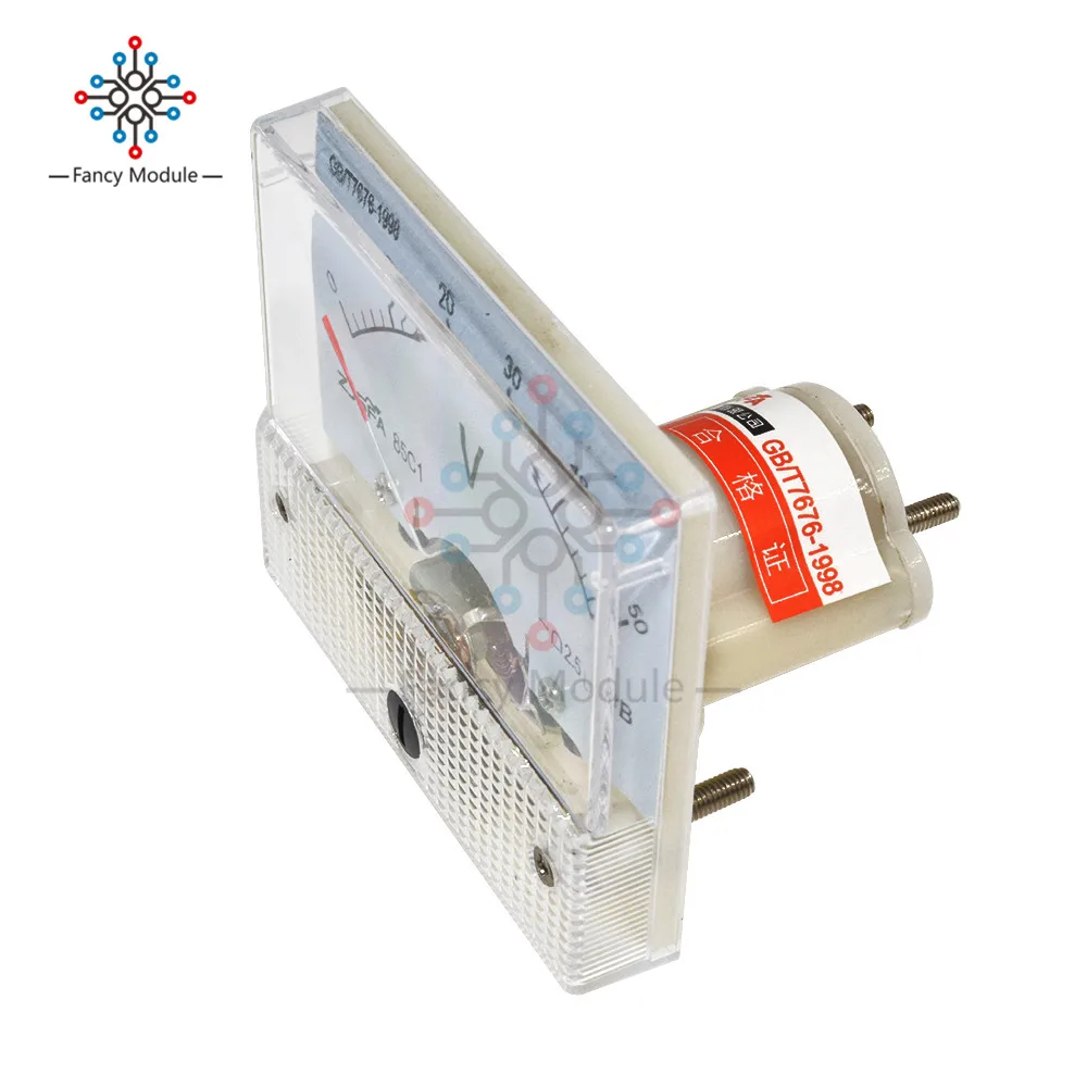 Профессиональный Аналоговый вольтметр 0 30/0 50 В постоянного тока|gauge meter|gauge voltgauge