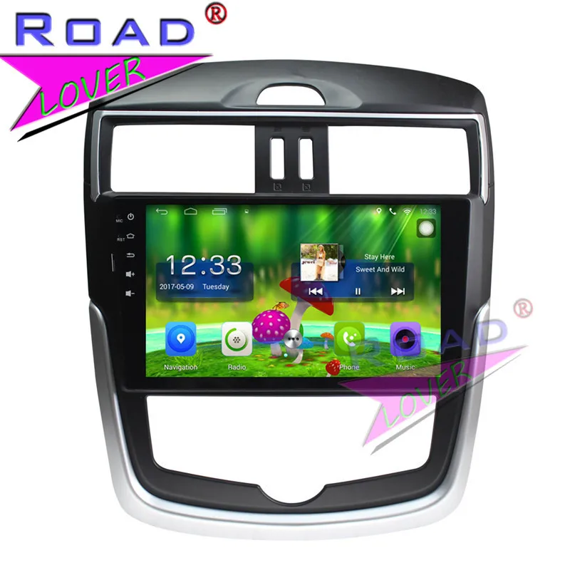 Автомобильный мультимедийный плеер TOPNAVI Android 6 0 2 ГБ + 32 9 дюймов два Din для Nissan Tiida 2016