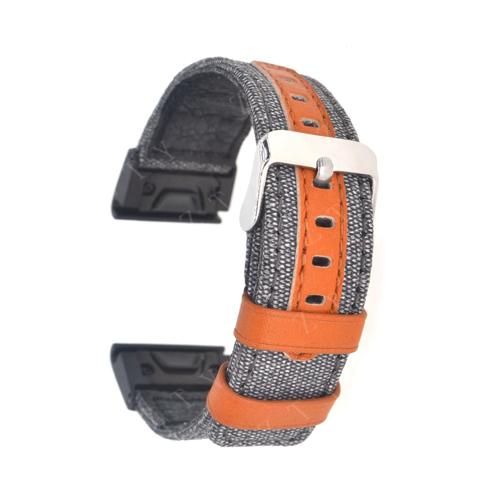 Кожаный ремешок Fenix 5x Ширина 26 мм быстросъемный кожаный 3 для часов Garmin 5X/Fenix 3HR |